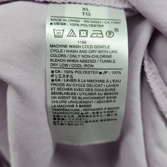 Banana Republic Factory Womens Cross Front Halter Top Light Purple Size xl - Picture 8 of 11